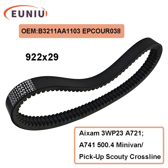 Pasek napędowy 922x29 do motocykli Aixam 3WP23 A721/A741 500.4 Minivan/Pick-Up Scouty Crossline B3211AA1103 EPCOUR038