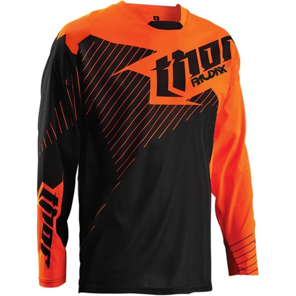 Motocross Downhill Jerseys THOR RAUDAX Sports Team Cycling Jersey Motorcycle Off-road Bike MTB DH Men Racing Long Sleeves Shirts