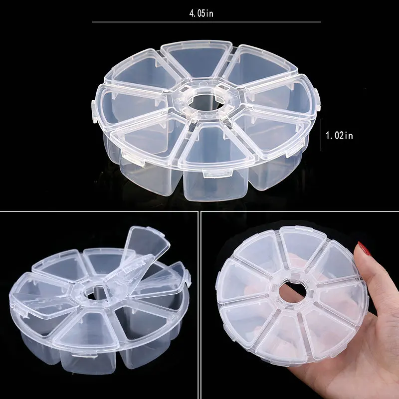 Transparante Plastic Opbergdoos Sieradendoos Compartiment Verstelbare Container Voor Kralen Oorbel Doos Voor Sieraden Rechthoek Box Case