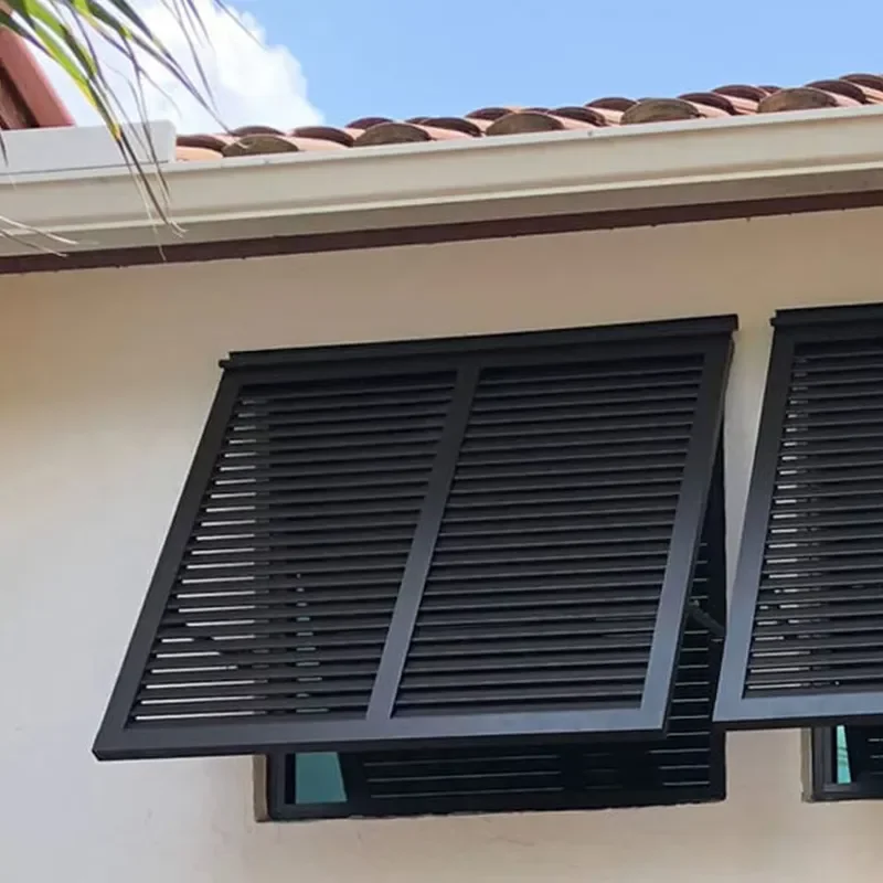 New Line Modern Outdoor Decorative Aluminium Louver Fence Panels Privacy Metal Shutters for Window