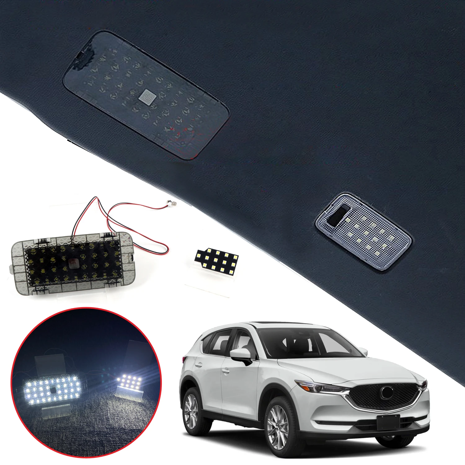 

Светодиодный задний фонарь багажника автомобиля, лампы багажного отделения для Mazda CX-5 CX5 2018-2024, автомобильный Стайлинг, детали интерьера, аксессуары