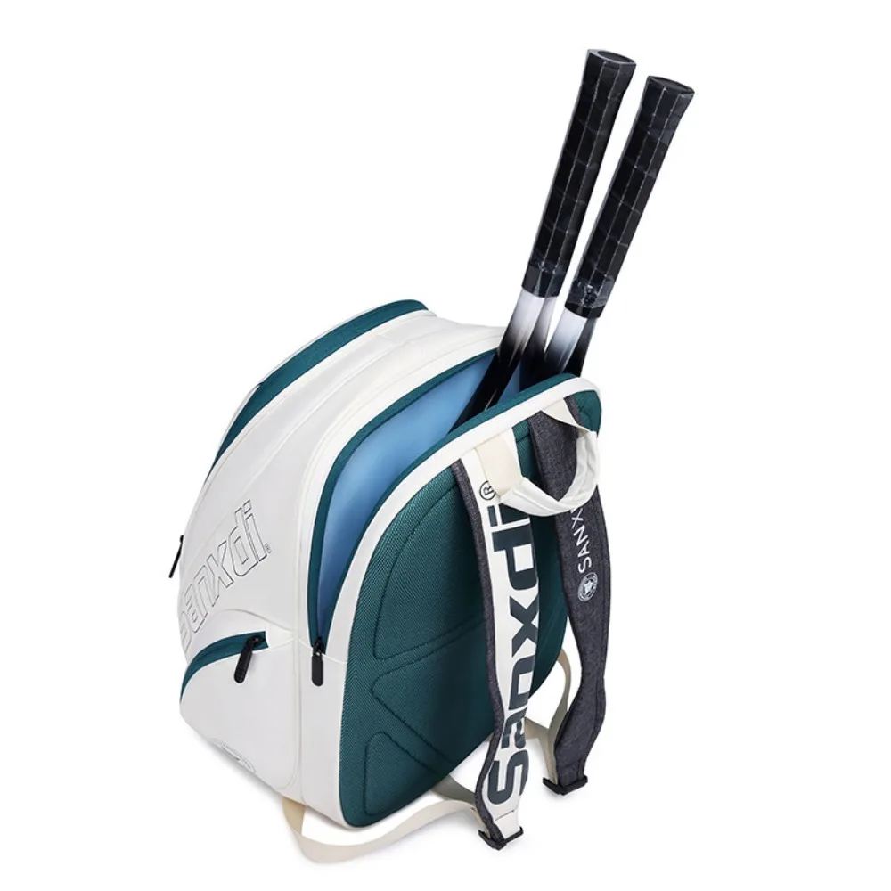 Tennis Racket Bag Sports Storage Bag with Separate Shoe Compartment Backpack for Tennis Badminton Squash Rackets, Balls Sports
