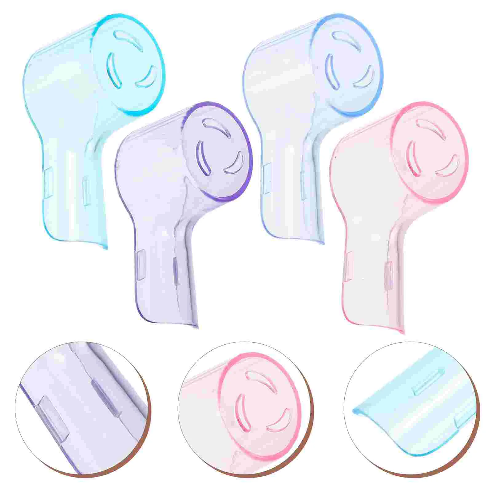 4 Pcs Toothbrush Covers Accessories Supply Caps Travel Rechargeable Cases Electric Dust