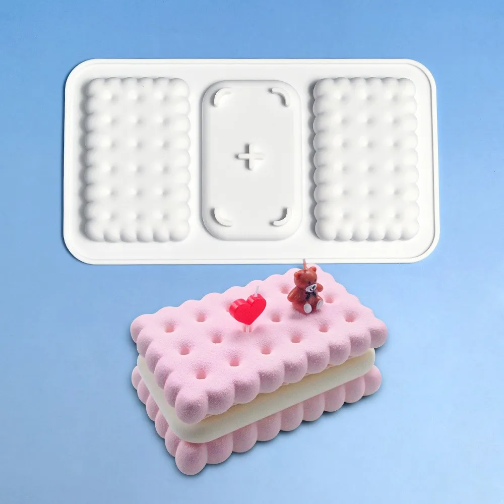 

Reatic Oreo Cookie Cake Top Baking Tools Birthday Cake Decoration Label Silicone Baking Mold Kitchen Gaets