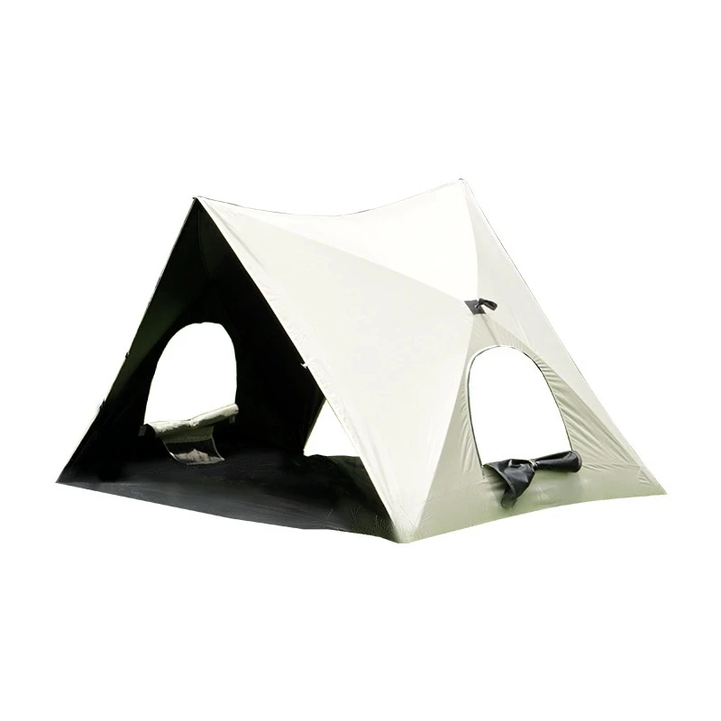 

210D Oxford Quick-Open Beach Tent, All-Season Spacious Sunshade and Sun Protection Camping Tent with Mesh Netting