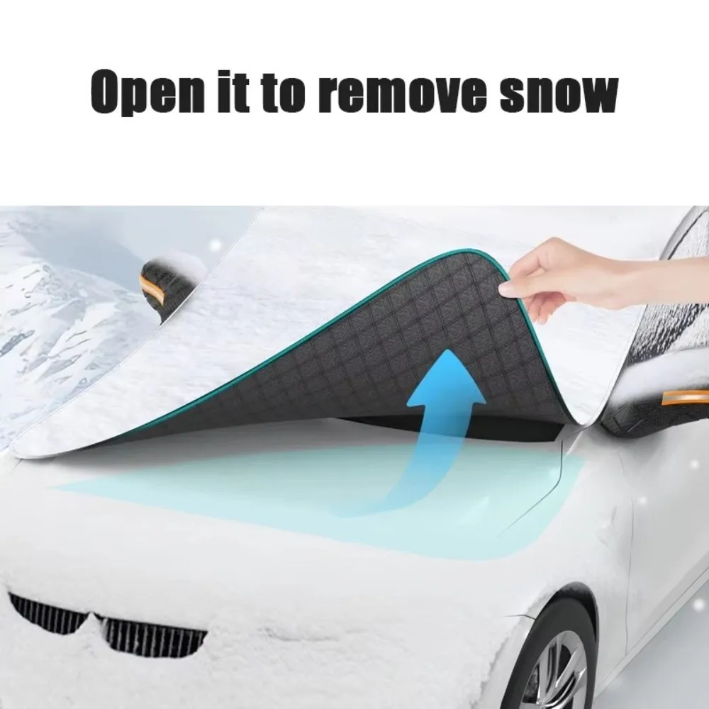 

Magnetic Car Front Windscreen Cover Sun Protection Waterproof Automobile Sunshade Cover Large Size Waterproof Car Cover
