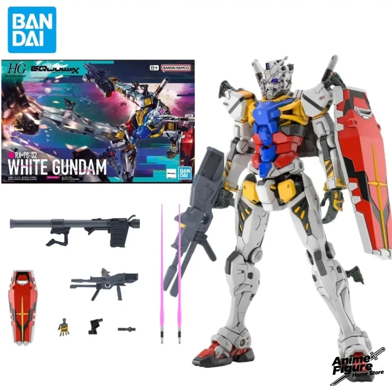 

100%Original in Stock Bandai HG 1/144 RX-78-02 WHITE GUNDAM GQuuuuuuX Anime Character Toy Model Ornaments Collection Gifts