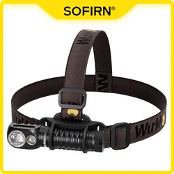 Headlamp HD20 USB C Rechargeable 21700 light 2000lm Dual LEDs LH351D XPL with Reverse Charge Magnetic Tail