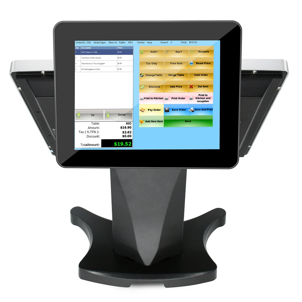 

OSCY 15 Inch Desktop POS Cash Register All-In-One+PC Computer Hardware