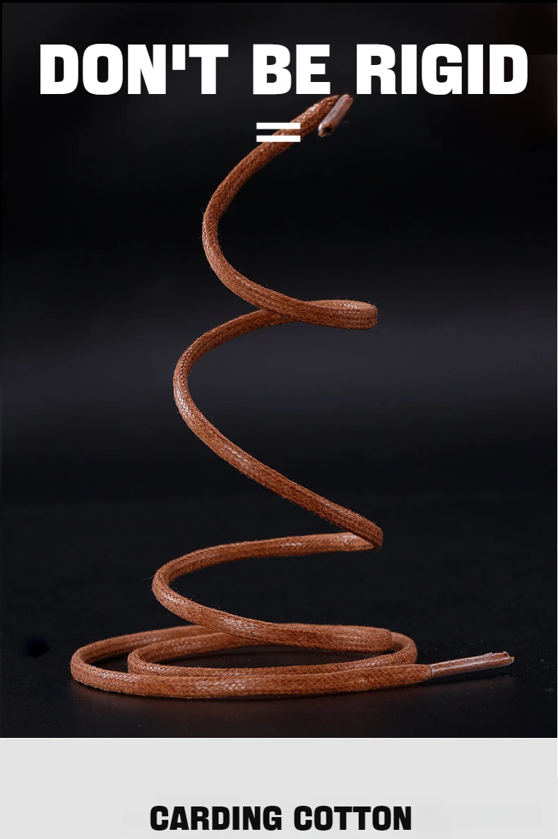 Gewachste Schnürsenkel aus Baumwolle, rundes Seil, Schnürsenkel, Stiefelschnürsenkel für Schuhe, wasserdichte Lederschnürsenkel, 60/80/100/120/140/180 cm, 1 Paar – Detail 13