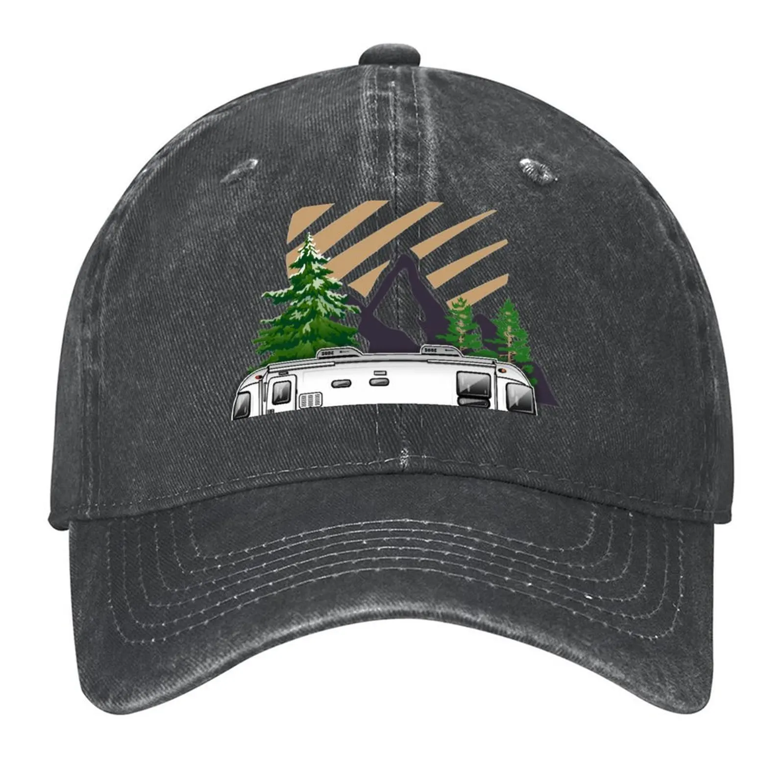

Camping T Shirt The Perfect Retro Camping Trailer For Airstream Owner'S Camper Campfire Gifts Tee Baseball Cap