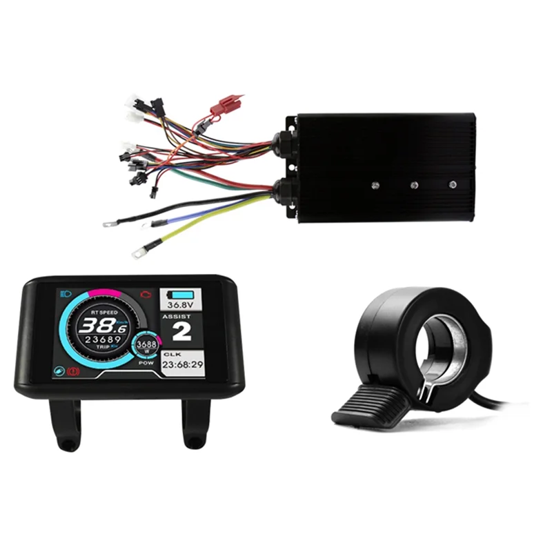 

NALFI-трехрежимный синусоидальный водонепроницаемый контроллер Ebike 48/52/60/72 В 80 А с цветным ЖК-дисплеем UCK1, детали для электронного скутера