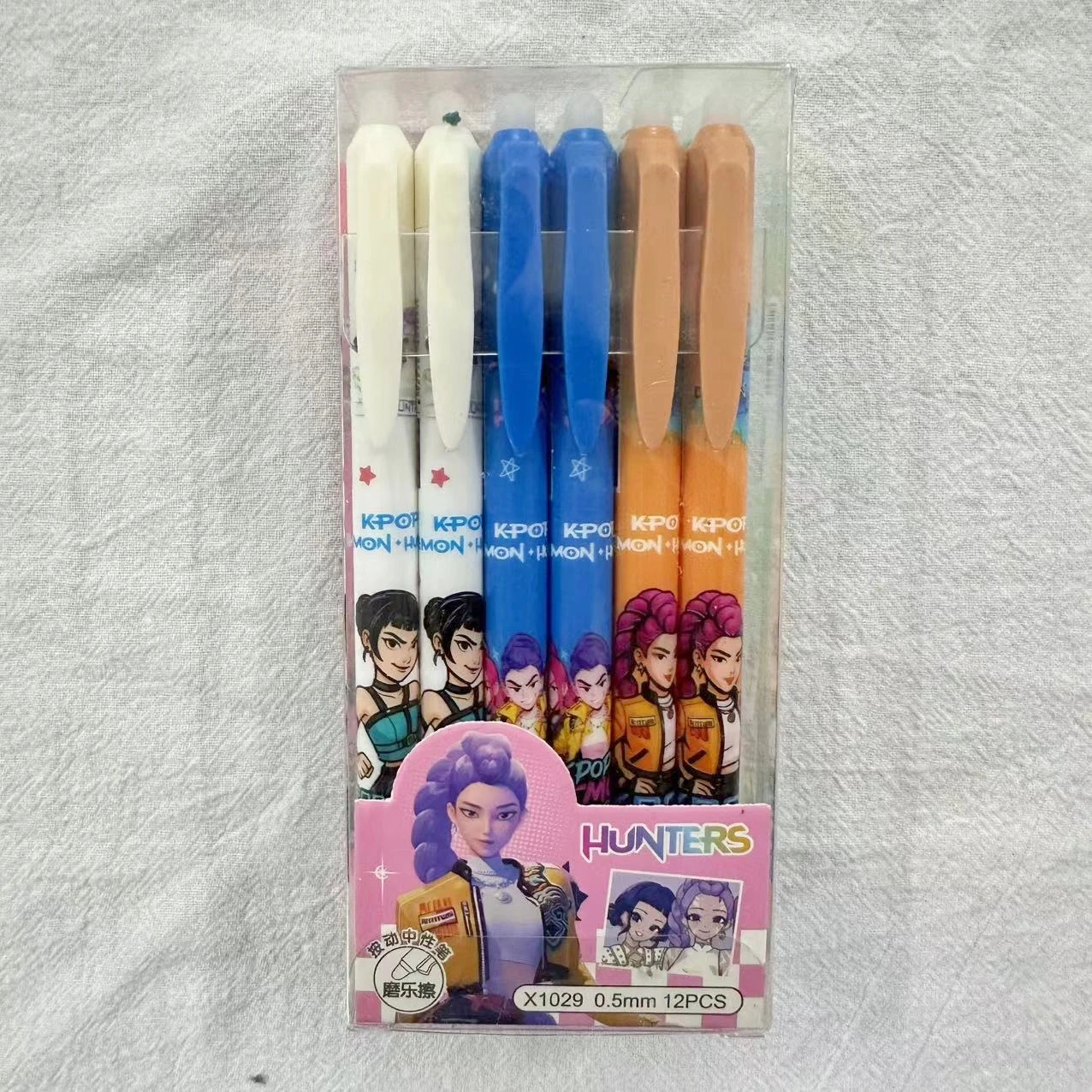 Anime Hunter Gilrs Lumi Mila Zoi Erasable Gel Pens Retractable Smooth Writing School Office Stationery Supplies Birthday Gift view 3