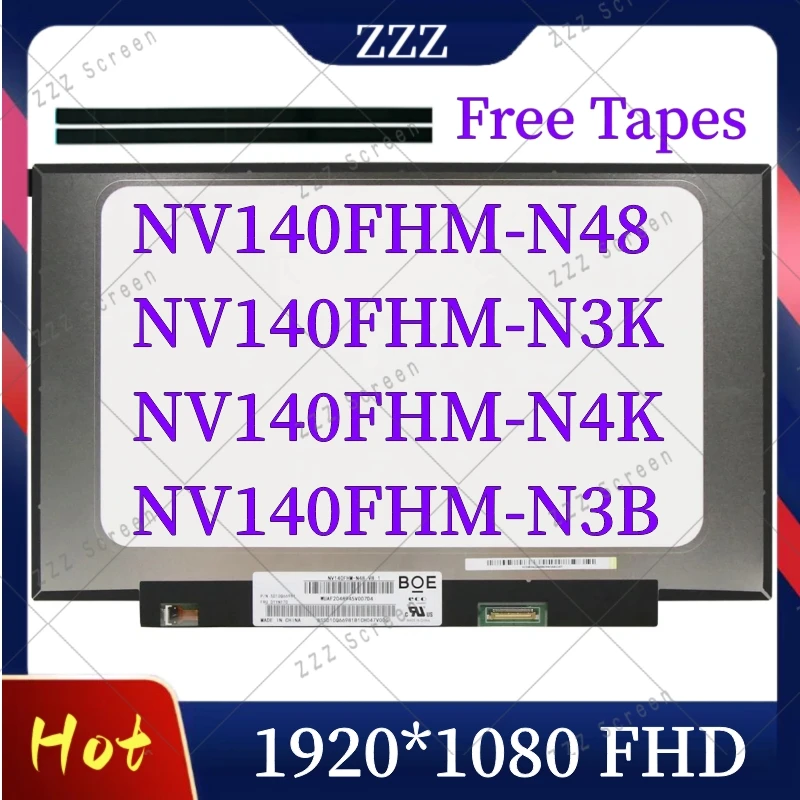 NV140FHM-N3K, NV140FHM-N48, NV140FHM-N4K, NV140FHM-N3B 14.0 "Laptop layar LCD IPS 30pin