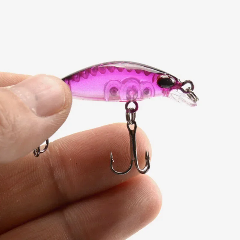 New 5pcs Mini Minnow 4cm 2.5g Fishing Lure Set Kit With Box CrankBaits Wobblers Lures Sinking Carp Fishing Tackle Artificial