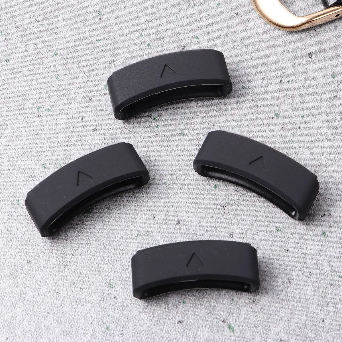 

4Pcs Soft Silicone Watch Band Strap Loops Replacement for Fenix235 22Mm Watch Strap Keeper Retaining Rings