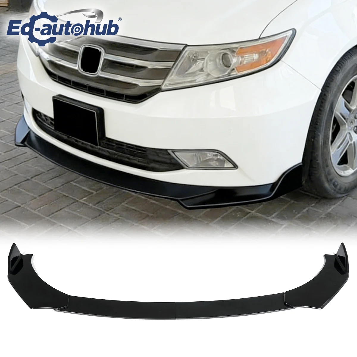 

For Honda Odyssey 2011-2017 Models Front Bumper Lip Gloss Black Body Kit for Auto Accessory