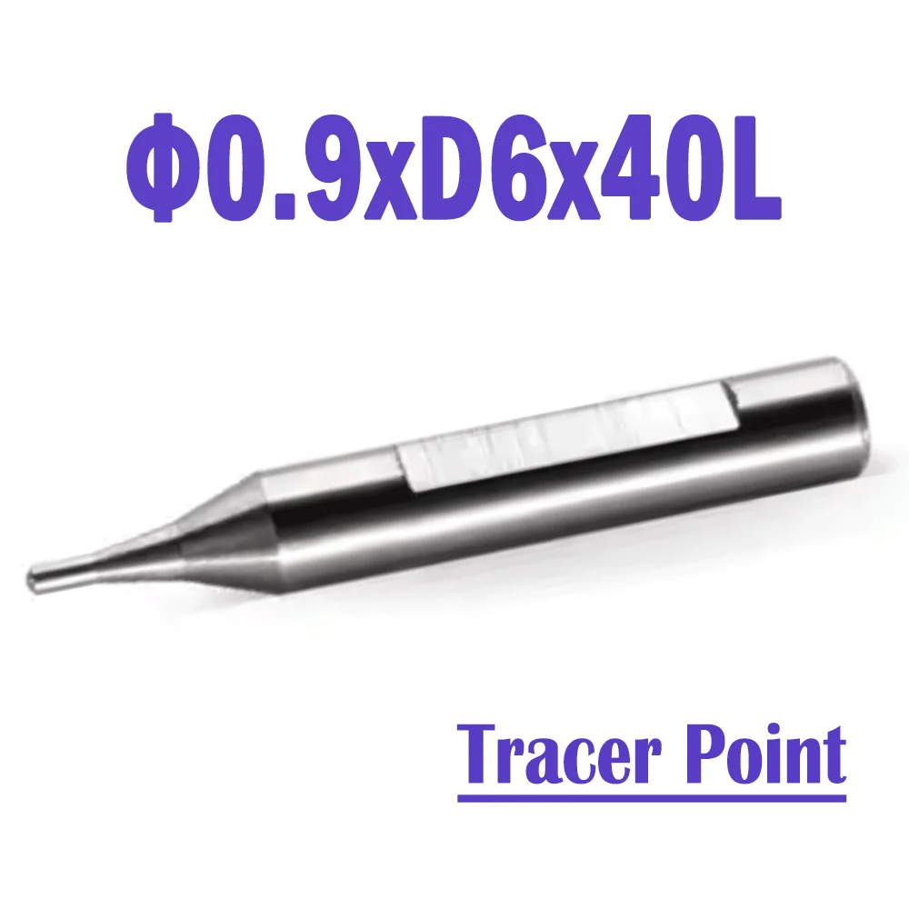 

2 Pcs/lot Φ0.9x6Dx40L Raize 60 Series Carbide Tracer Point Key Machines Accerioes For 363/333L/339/369/368A&B/383AC