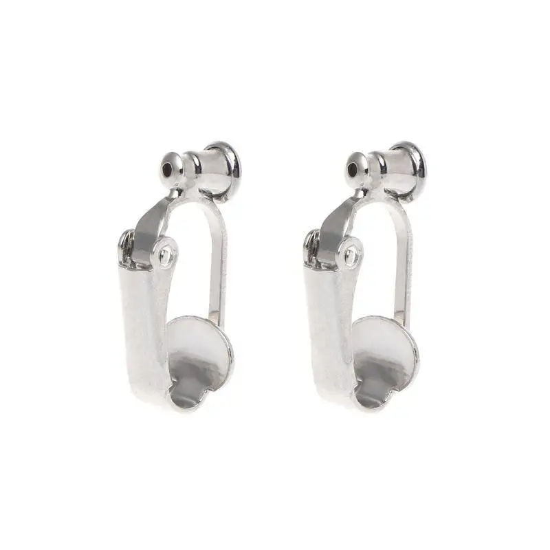 A52E Clip-on-Ohrring-Konverter, sicherer, hypoallergener, sicherer Ohrring-Clip, kein Ausbleichen, Komponenten für die – Detail 3