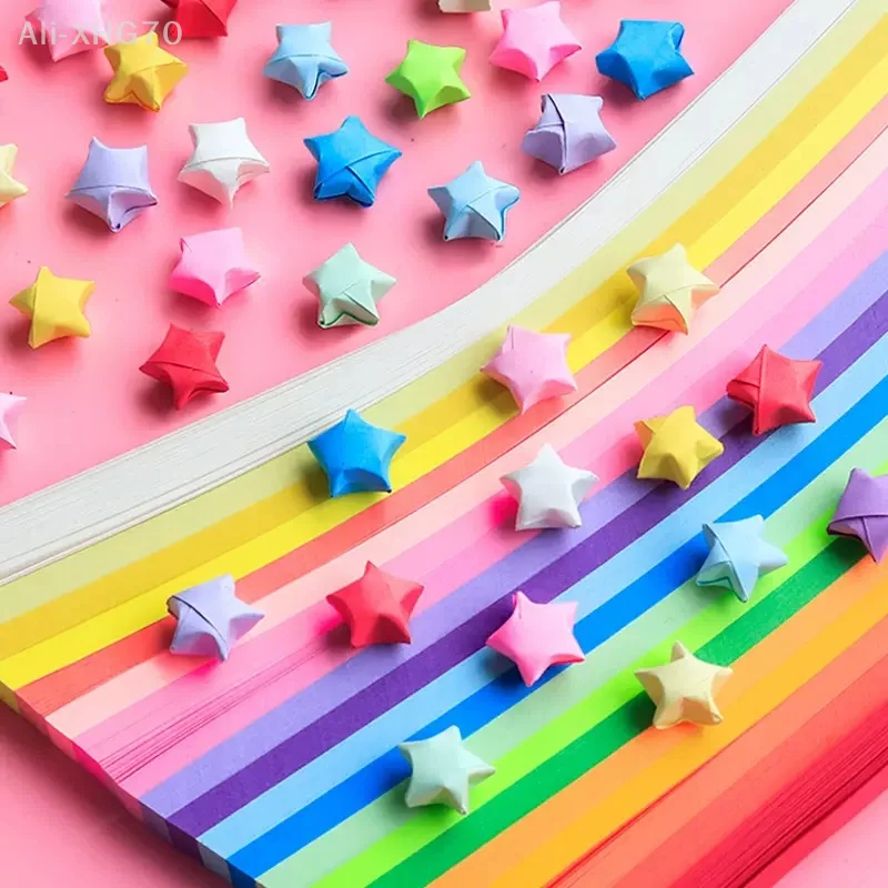 540 Sheets Origami Paper Stars Colorful Folding Paper Lucky Star Origami Stars Paper Strips For DIY Hand Paper Arts Crafts