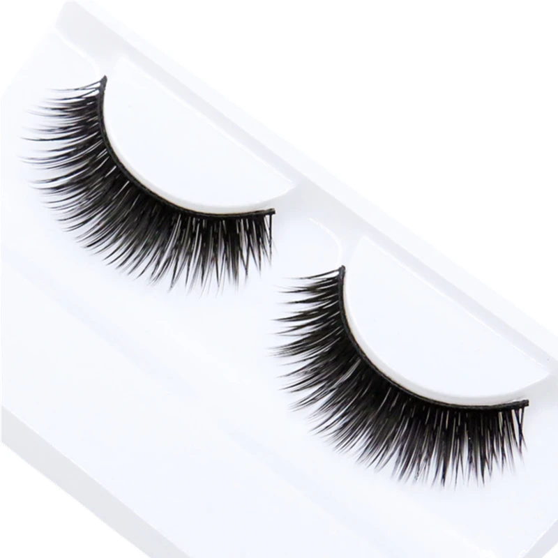 Pestañas postizas cruzadas con diamantes de imitación brillantes, extensión de pestañas largas naturales, Cosplay de Manga, herramientas de