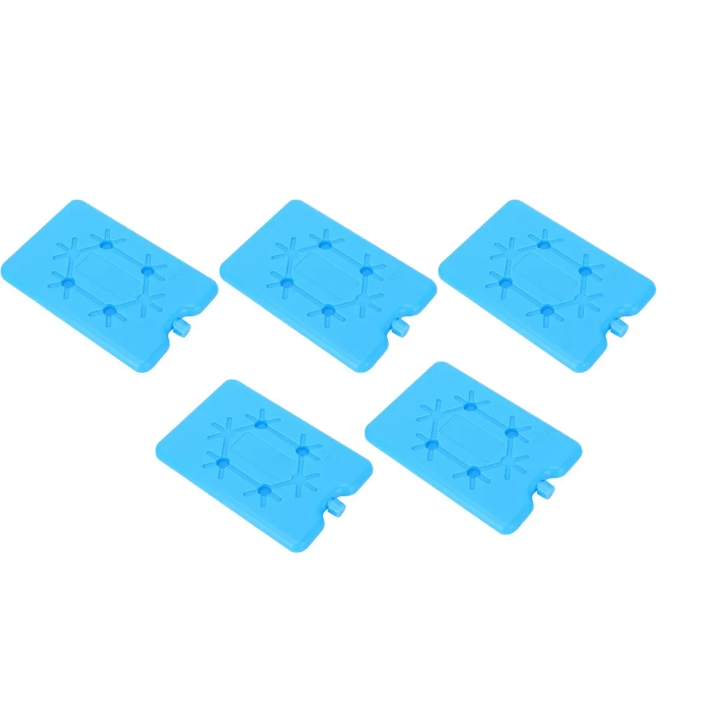 5 Pack Portable Ultra Thin Ice Packs 200ml Reusable Freezer Tool Durable Slim Cool Container Travel