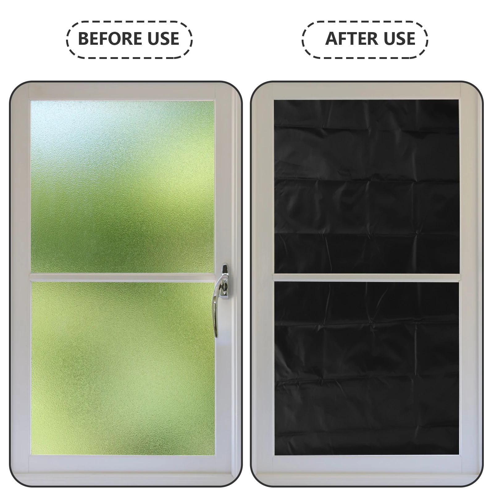 

Blackout Curtains Oxford Cloth Portable Cordless Shade Home Nursery Bedroom Window Blinds Kitchen Bathroom Treatments