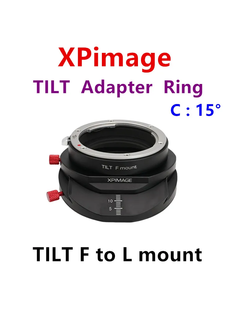 XPimage Tilt F to L mount Tilt Adapter for NIKON F Lens to Leica L mount Camera Panasonic L mount A5M2 S1HR SIGMA FP CAMERA