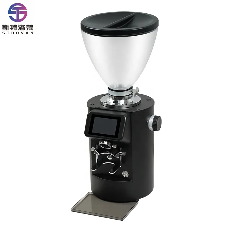 

Professional Electric Coffee Bean Grinder with Titanium Coating Blade Aluminum Housing for Commercial Use Factory s