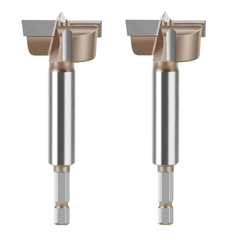 1 PC 10-50mm Forstner 드릴 비트 힌지 보링 비트 구멍 톱 커터 카바이드 육각 1/4in 생크 목공 도구