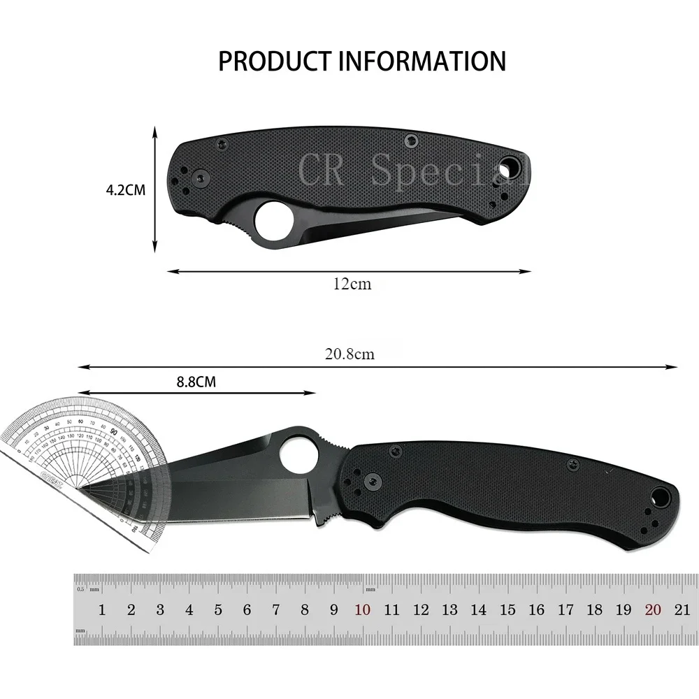 C81 Pocket Bearing Folding Knife CPM-S30V Blade G10 Handle Hunting Tactical Knives Outdoor Camping Self-defense EDC Tool