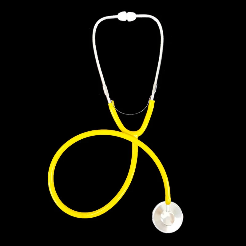 Crianças estetoscópio brinquedo simulação médico brinquedo família pai-filho jogos imitação de plástico estetoscópio acessórios 7 cores