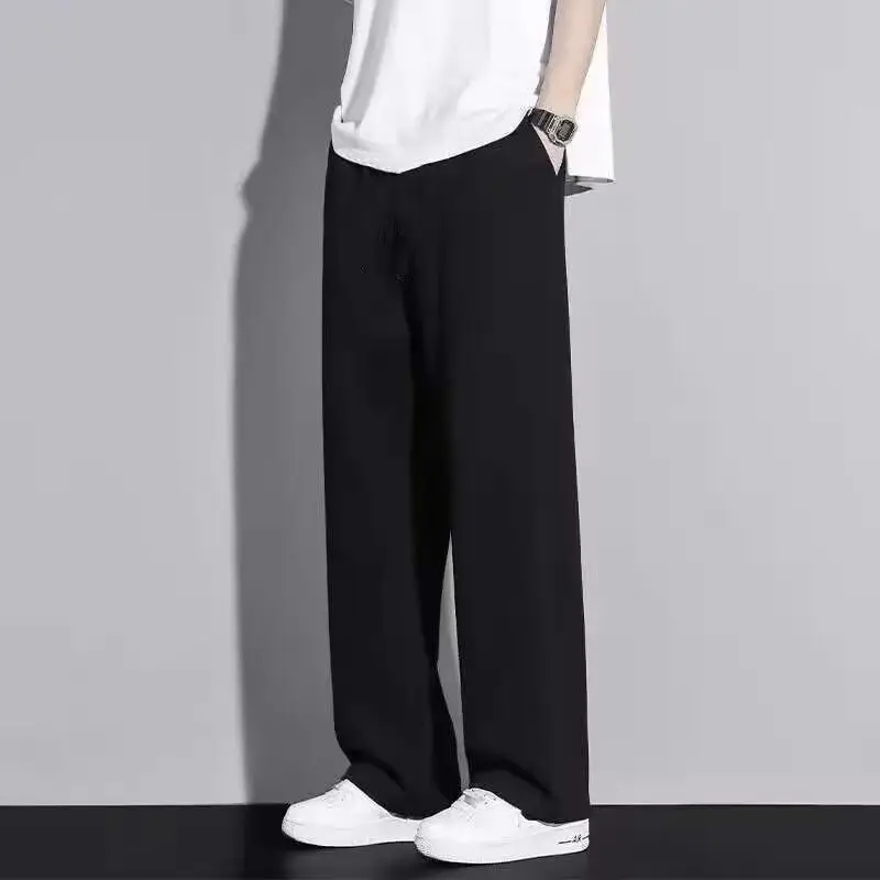 

Новые прямые мужские и женские весенне-осенние повседневные трендовые брюки в американском стиле ретро, свободные и универсальные спортивные брюки