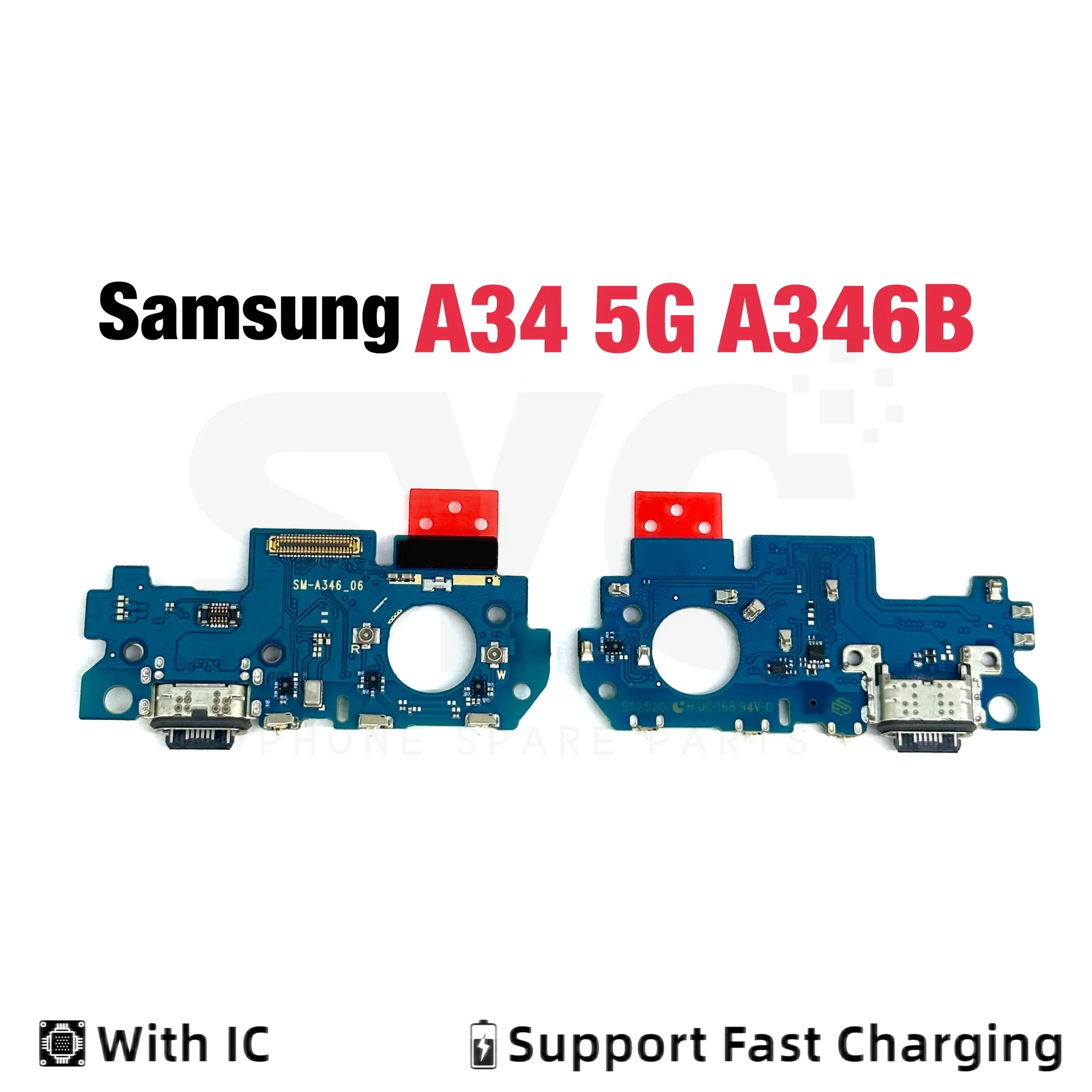 USB 충전 도크 포트 커넥터 플렉스 케이블, 삼성 A24, 4G, A34, A54, 5G, A245F, A346, A546 용, 좋은 품질