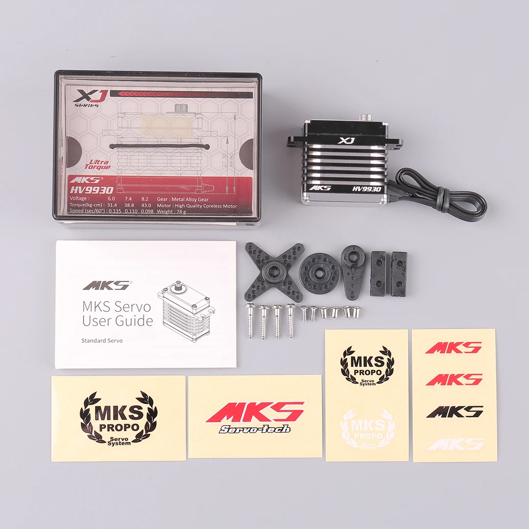 MKS HV9930 금속 서보 모델 비행기 디지털 항공기 경쟁 43KG 서버 중공 컵 메탈 기어