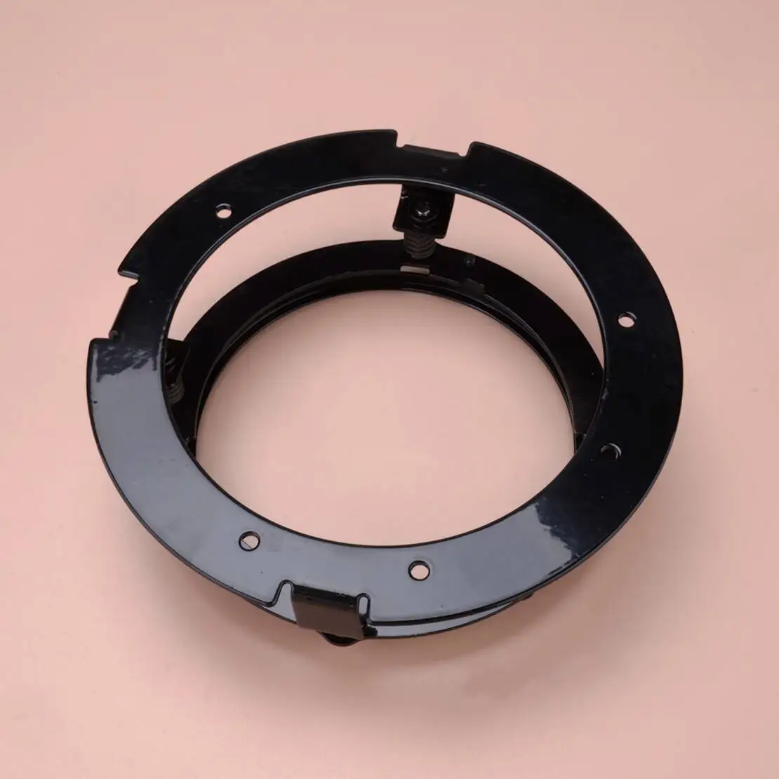 

5.75inch 5-3/4'' Round LED Headlight Mounting Ring Bracket Iron fit for Motorcycle Black