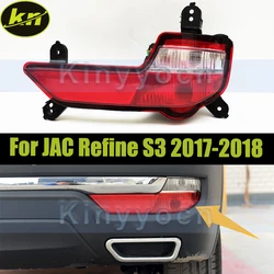 Car Tail Rear Bumper Fog Lamp Light For JAC Refine S3 2017-2018 Rear Reflectors Fog Lamp Warning Light
