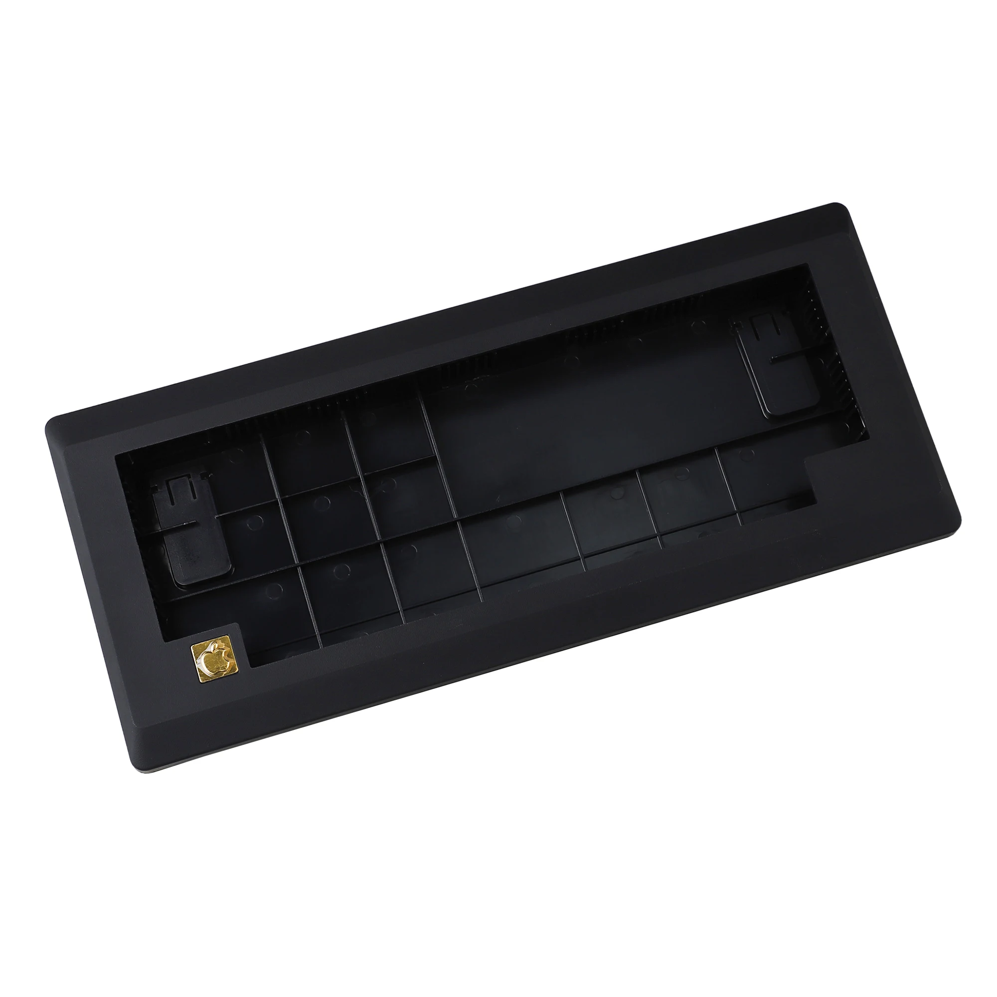 M0110 D0110 Hot Swappable ANSI ISO VIA VIAL Type C Detachable PCB Black Plastic Case FR4 Plate  Gasket Mechanical Keyboard Kit