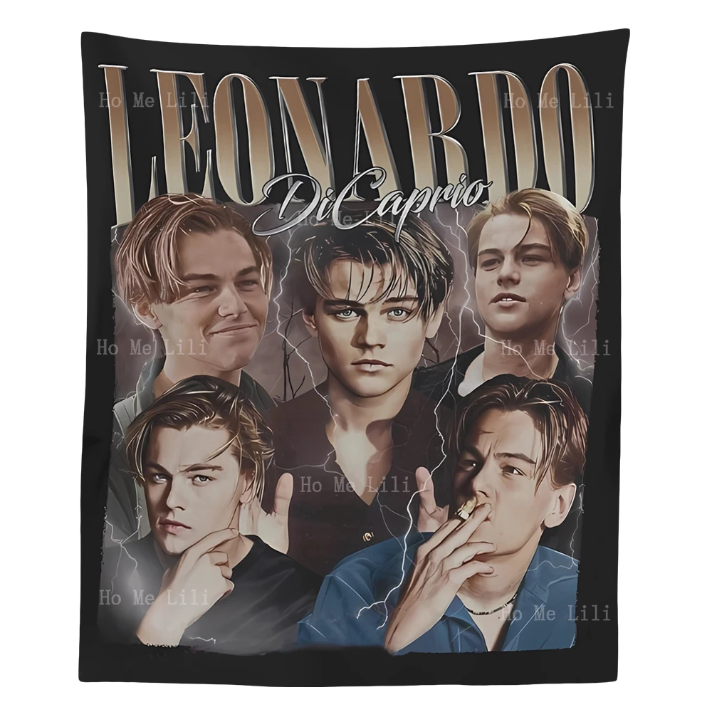 

Leonardo Dicaprio Cool Retro Rock Poster Tapestry Wall Hanging For Home Bedroom Decor Gift