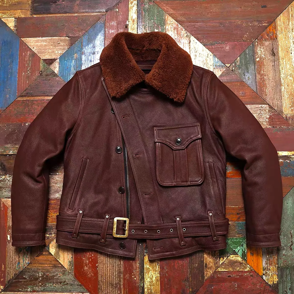 

Tailor Brando, мужская короткая байкерская куртка из натуральной кожи с косой молнией, американская винтажная мужская короткая байкерская куртка из натуральной кожи