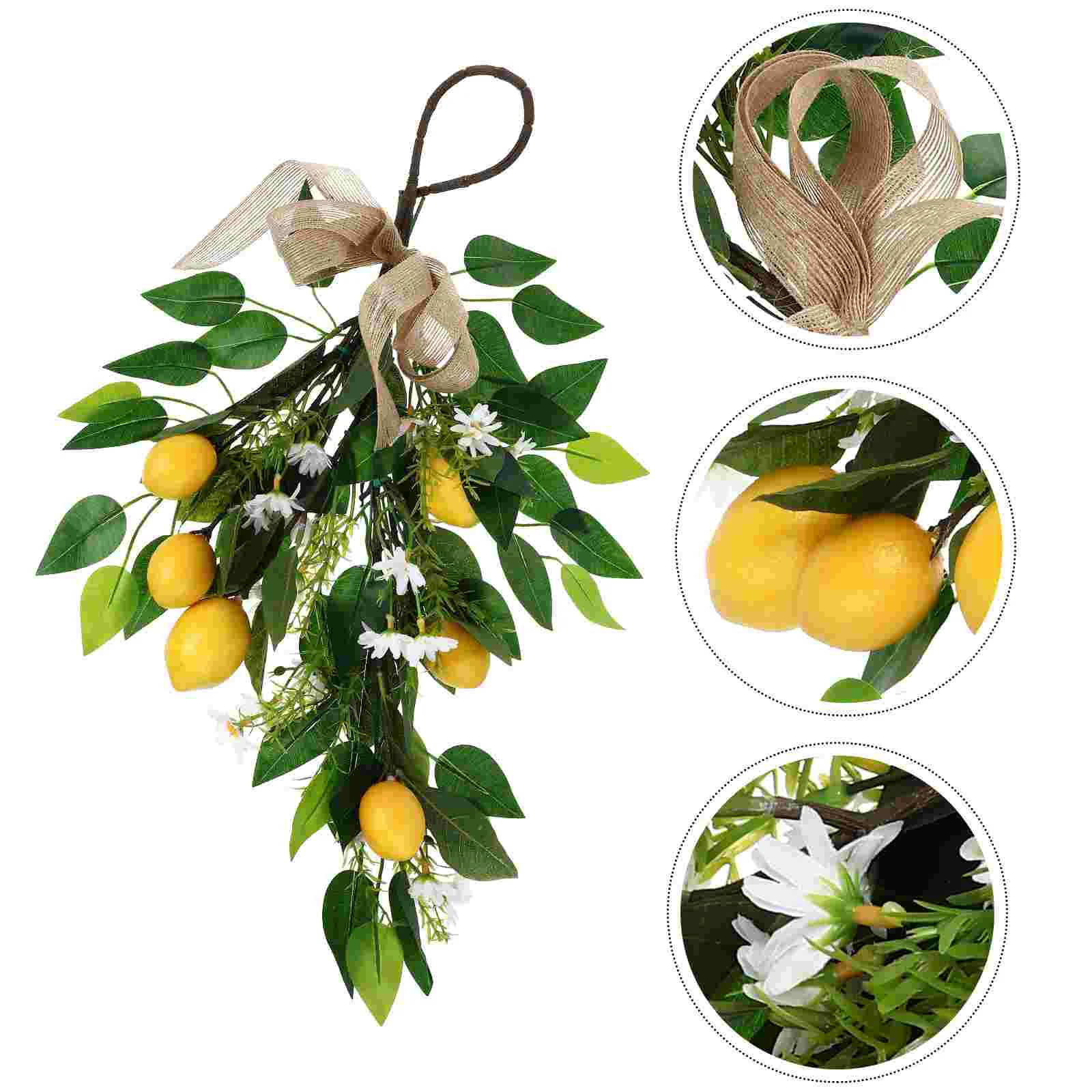 

Simulation Lemon Wall Hanging Party Pendant Chic Artificial Garland Home Decor Decoration Design Housewarming Gift Hawaiian