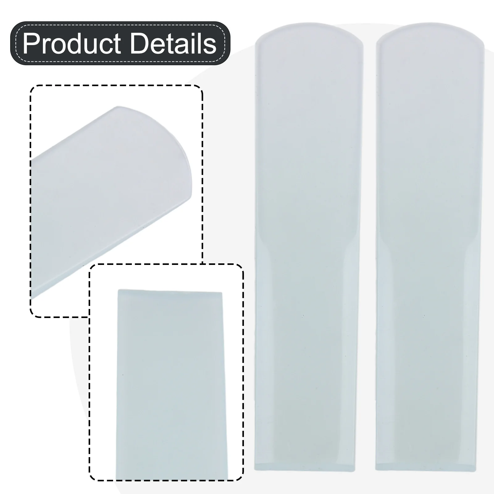 Saxophone Reeds for woodwind 2.5 Strength 3Pcs 72*15*3mm Accessory Black/White/Grey Parts Reed Resin Plastic Brand New