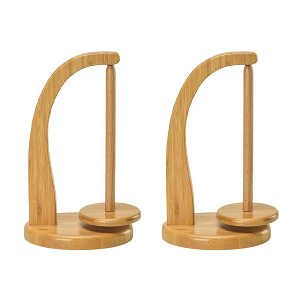 

HHTL 2pcs Round Wooden Yarn Winder High Performance Handcrafted Yarn Tool