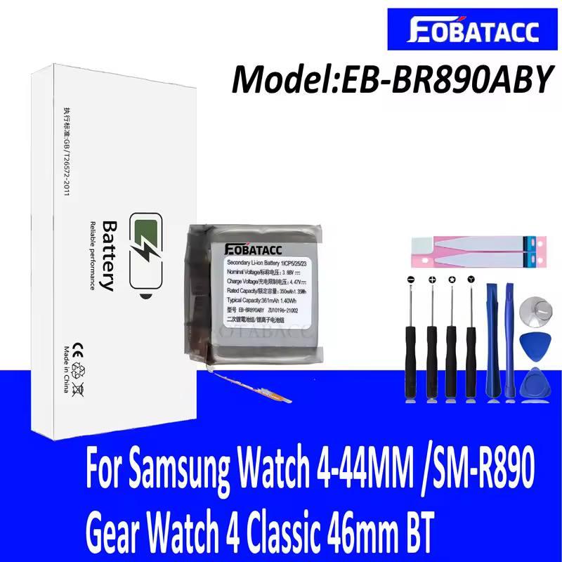 2026 Years Battery EB-BR880ABY For Galaxy Watch 4 40mm/42mm  R865U EB-BR890ABY For Galaxy Watch 4 44mm/46mm R870 SM-R875U + Tool - Image 3