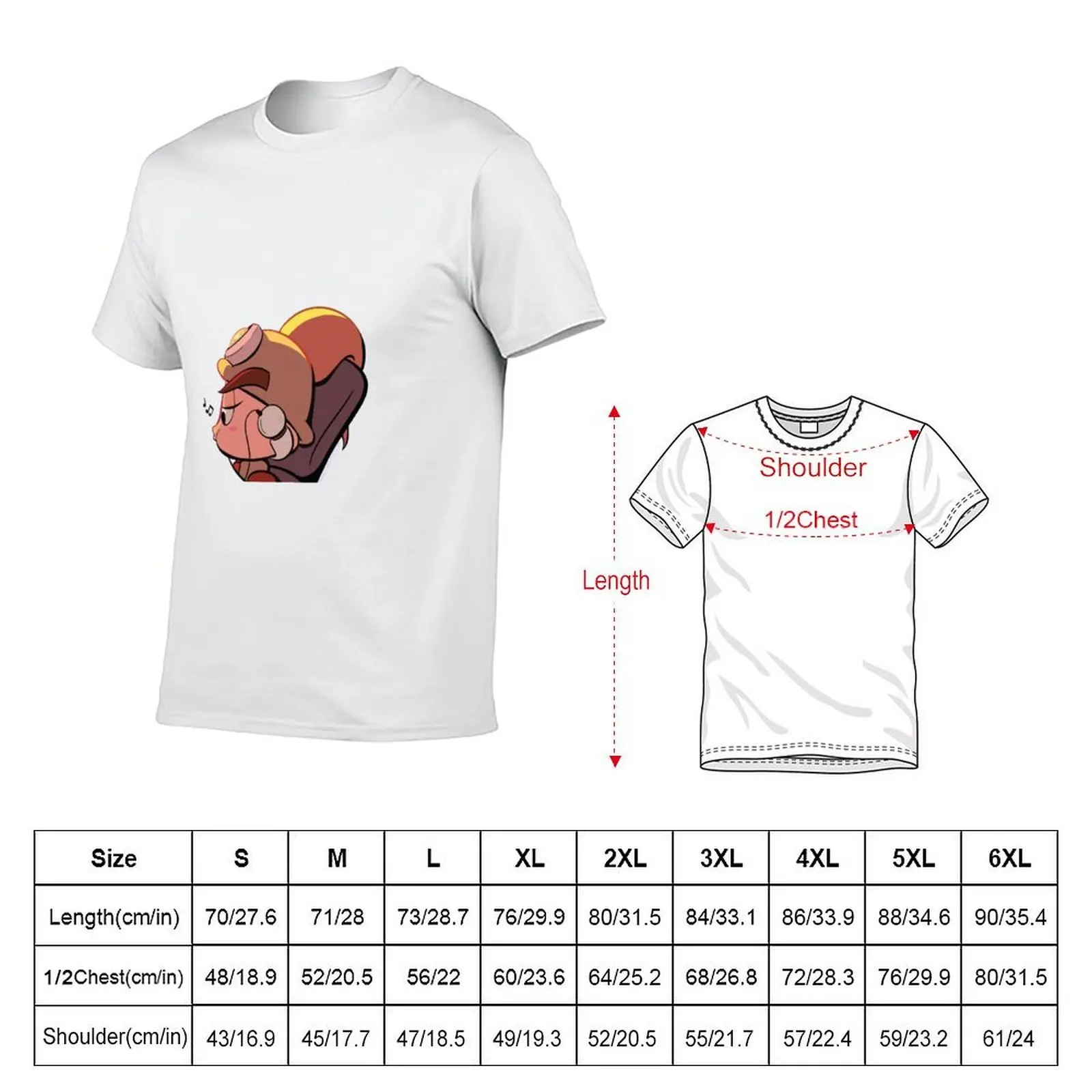 Goombella Studying Lofi Sticker T-Shirt essential t shirt man t shirts cotton t shirts cotton 100% T-shirt