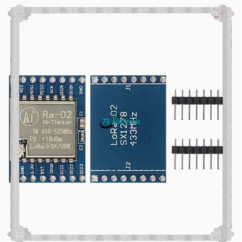 Pengiriman 24 Jam 5X SX1278 Modul Lora Lora 02 433M Modul Adaptor Transmisi Nirkabel Modul Komunikasi SPI