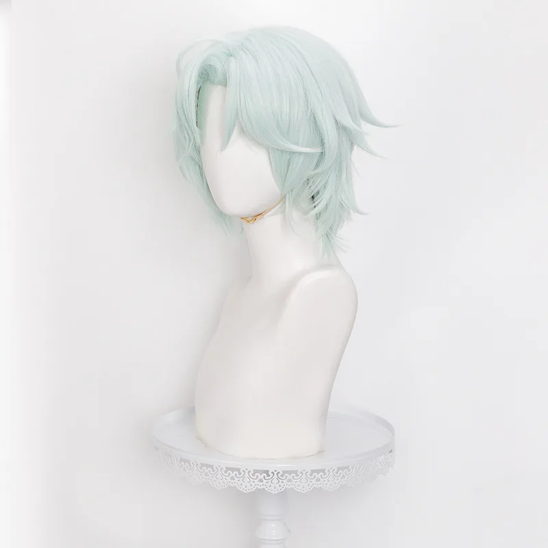 Parrucca per il personaggio Genshin Impact Ifra con simulazione realistica del cuoio capelluto e capelli stuzzicati legati a mano adatti per cosplay anime 2D