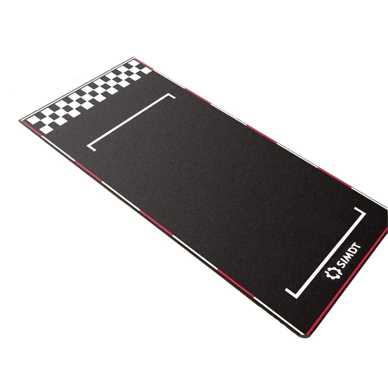 

SIMDT Racing Game Carpet Racing Simulator Floor Mat Heavy-Duty Anti-Skid Design Machine Washable Blended Carpet for Gaming Seat