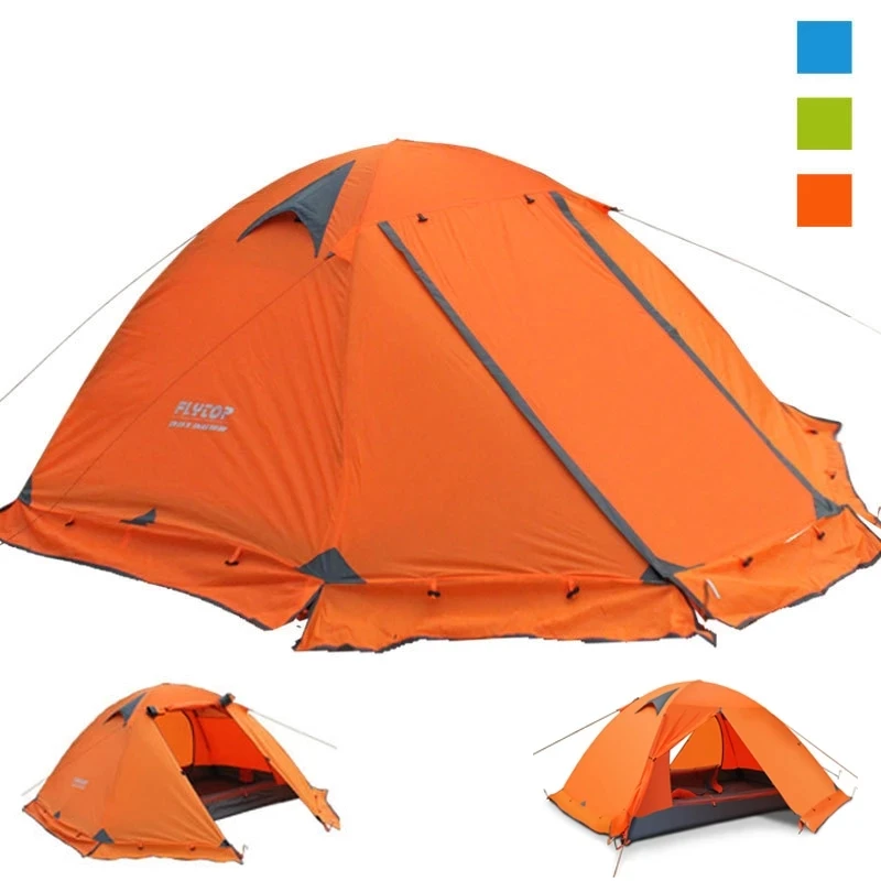 

2-3 People Windproof Camping Tent Waterproof UV Protection Travel Inflatable Mattress Outdoor Hiking Beach Mosquito Control Gift