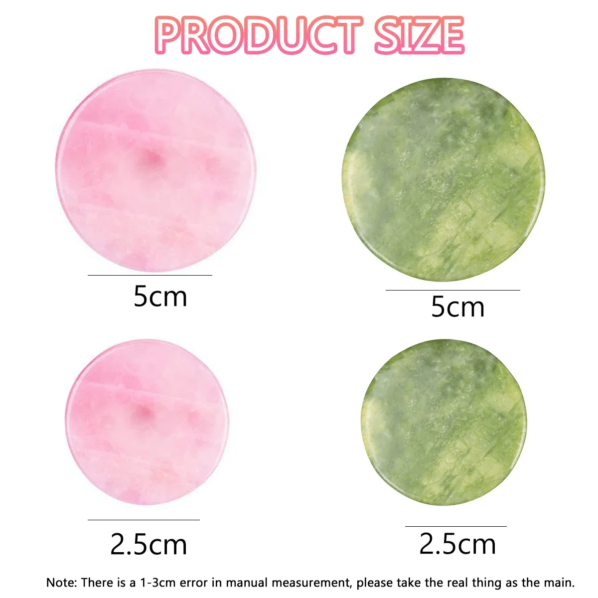 1/2PCS Colla per ciglia Pallet Strumenti per l'estensione delle ciglia Rosa Verde Pietra di giada Riutilizzabile Ciglia finte Colla Pad Holder Accessori